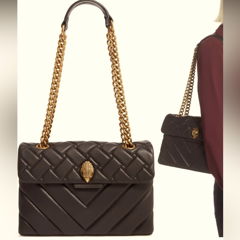 Kurt Geiger London Kensington Quilted Leather Shoulder Bag